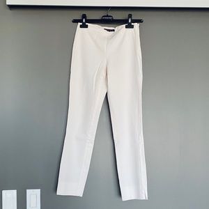 Theory Belisa Bistretch Slim Ankle Pants, White
